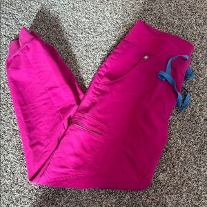 Figs Technical Collection Scrubs in Bright Fuchsia